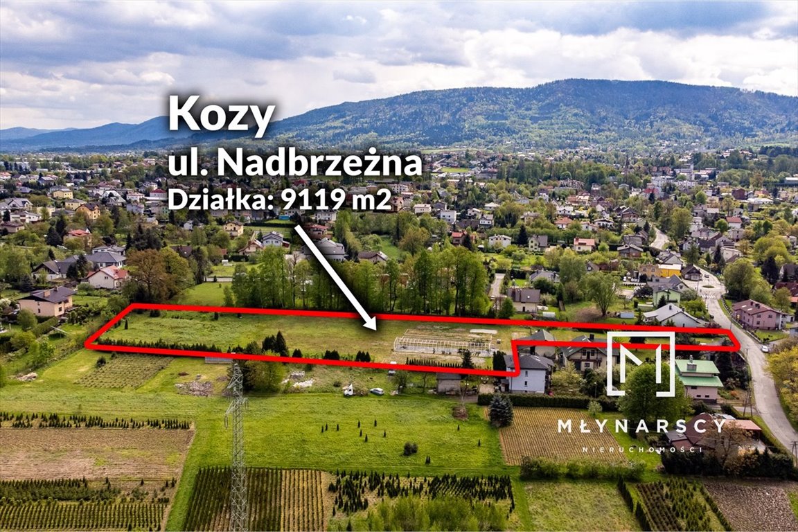 Działka budowlana na sprzedaż Kozy  9 119m2 Foto 1