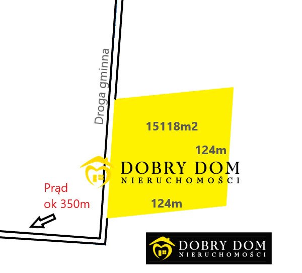 Polecam działkę rolno-budowlaną 15 118 m² z potencjałem podziału Zagruszany  15 118m2 Foto 1