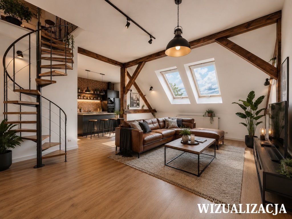 Na sprzedaż przestronne 2-pokojowe mieszkanie na poddaszu z antresolą Zgorzelec  50m2 Foto 1