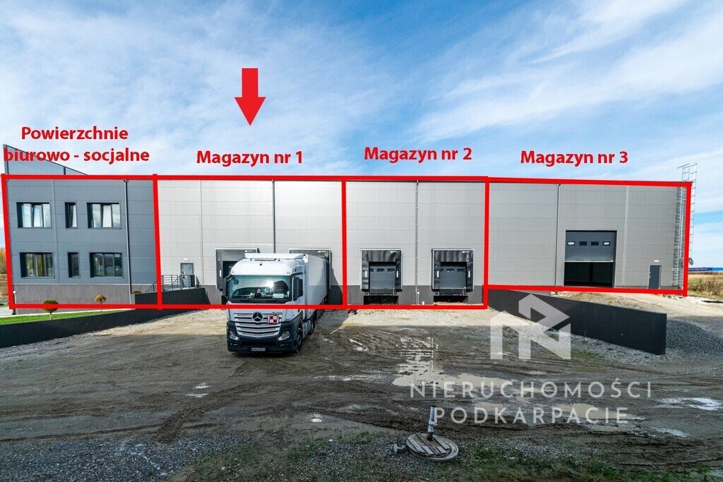 Magazyn 1083 m² z dokami w Rzeszowie – atrakcyjna oferta Rzeszów  1 083m2 Foto 1
