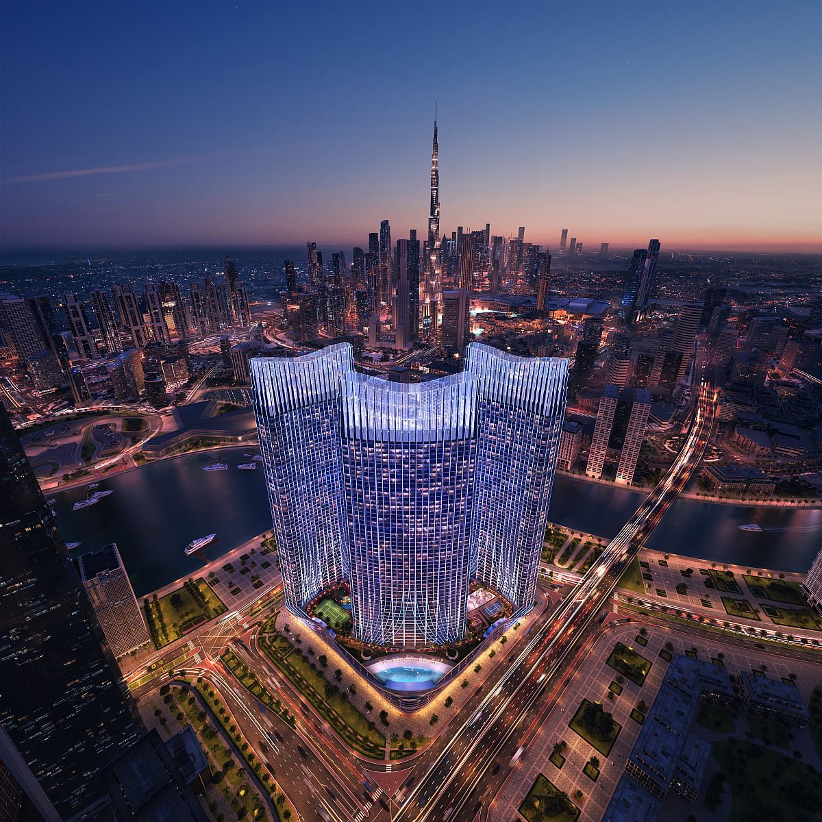 Luksusowy apartament 71 m² z widokiem na Burj Khalifa Zjednoczone Emiraty Arabskie, Business Bay, Business Bay, Business Bay, Dubaj  71m2 Foto 1