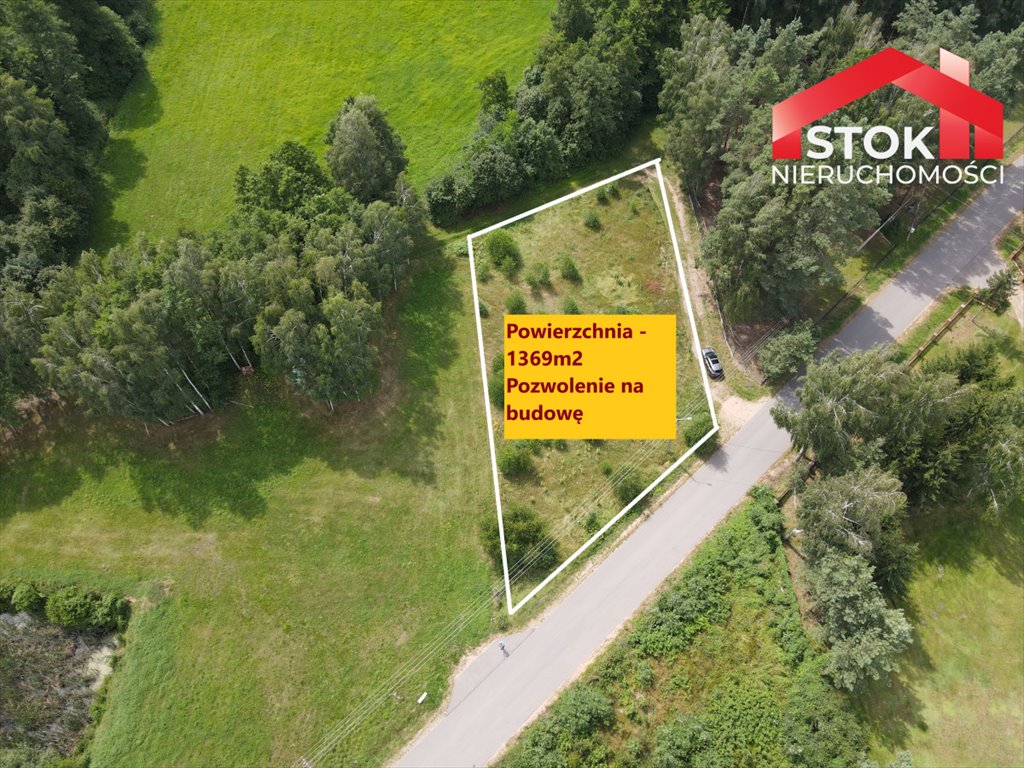 Sprzedam działkę 1369 m² z projektem i pozwoleniem w Bobrówce Bobrówka  1 369m2 Foto 1