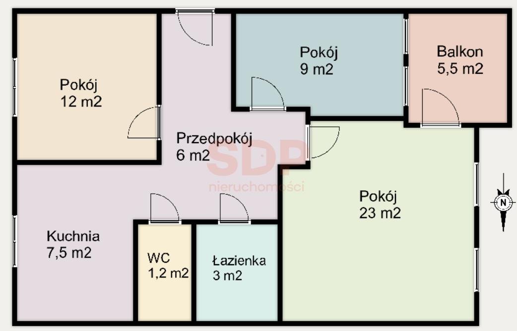 Mieszkanie trzypokojowe na sprzedaż Wrocław, Śródmieście, Plac Grunwaldzki, Szczytnicka  64m2 Foto 2