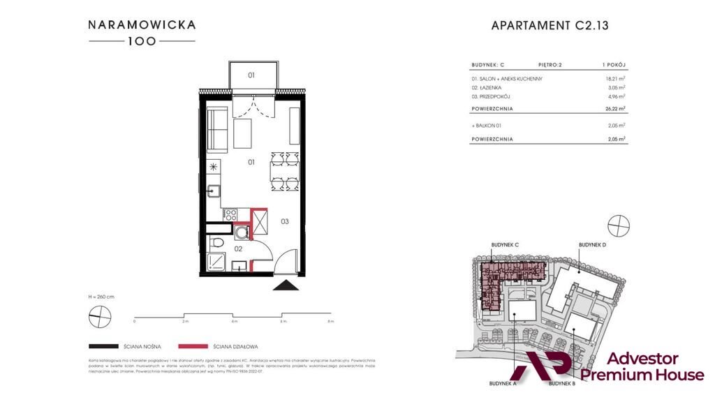 Kawalerka na sprzedaż Poznań, Winogrady, Winogrady  26m2 Foto 2