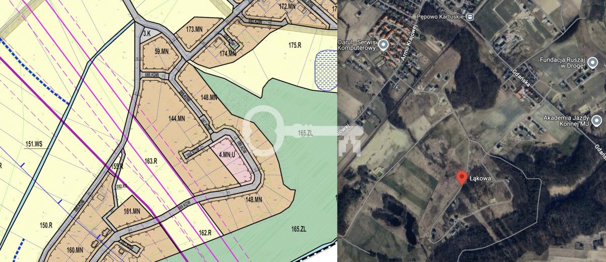 Dwie działki pod zabudowę jednorodzinną, 7700 m2 Pępowo, Łąkowa  7 700m2 Foto 1