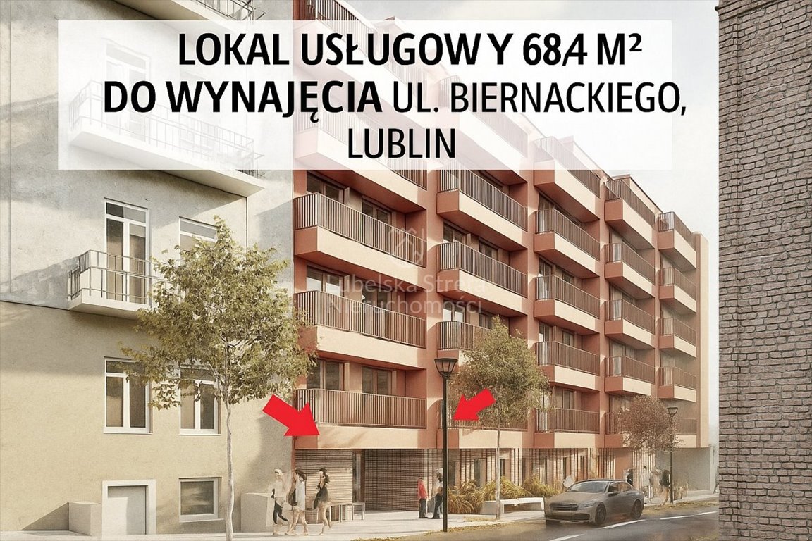Lokal użytkowy na wynajem Lublin, Mieczysława Biernackiego  68m2 Foto 1