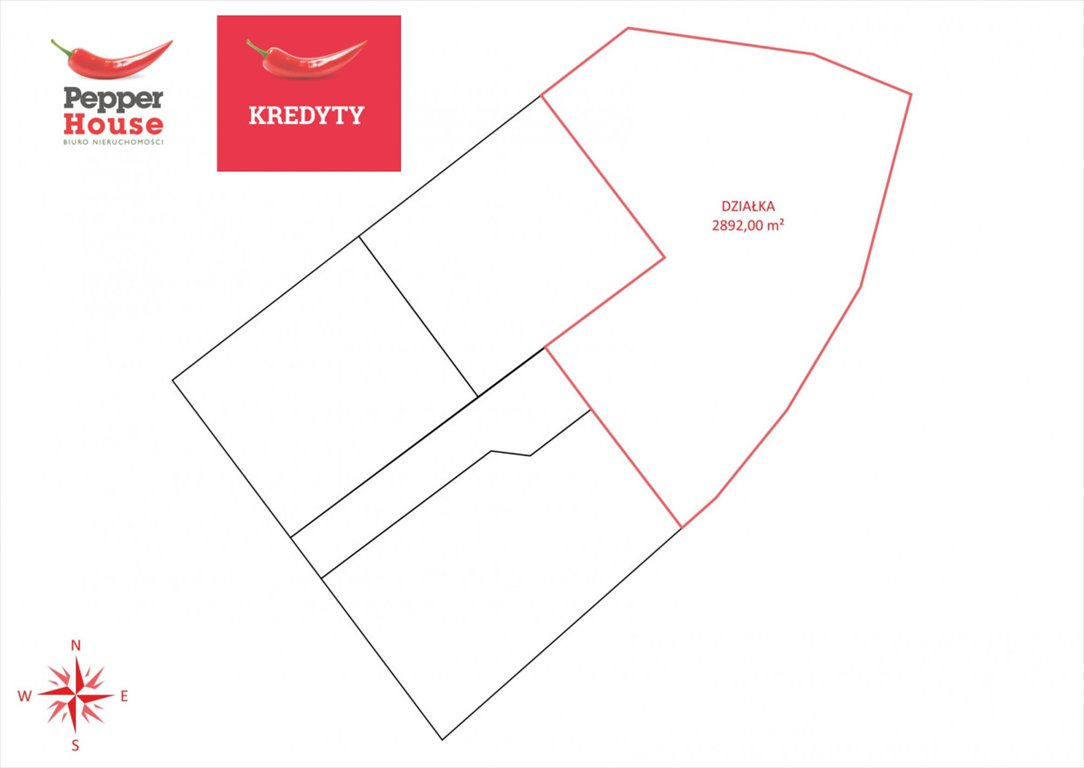Działka budowlana na sprzedaż Przyjaźń  2 892m2 Foto 1