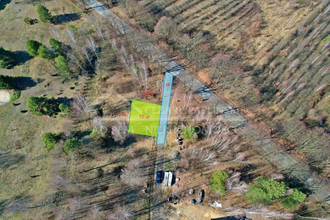 Działka 1000 m² z pozwoleniem na dom w Kębło, las, media Kębło, Kębło, Kazimierz Dolny  1 000m2 Foto 1