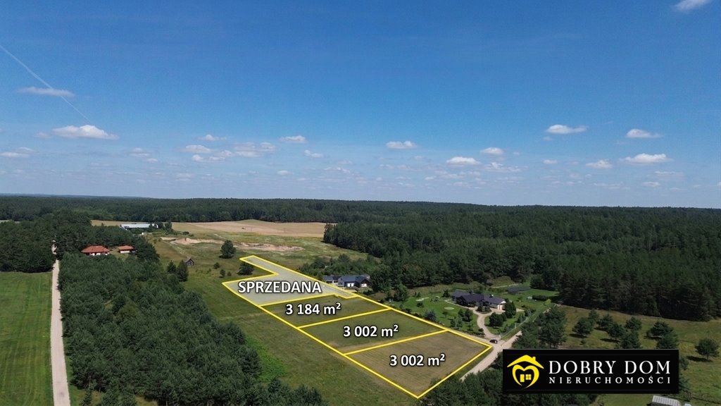 Na sprzedaż trzy działki 3002 m² w Chrabołach z warunkami zabudowy Chraboły  3 002m2 Foto 1