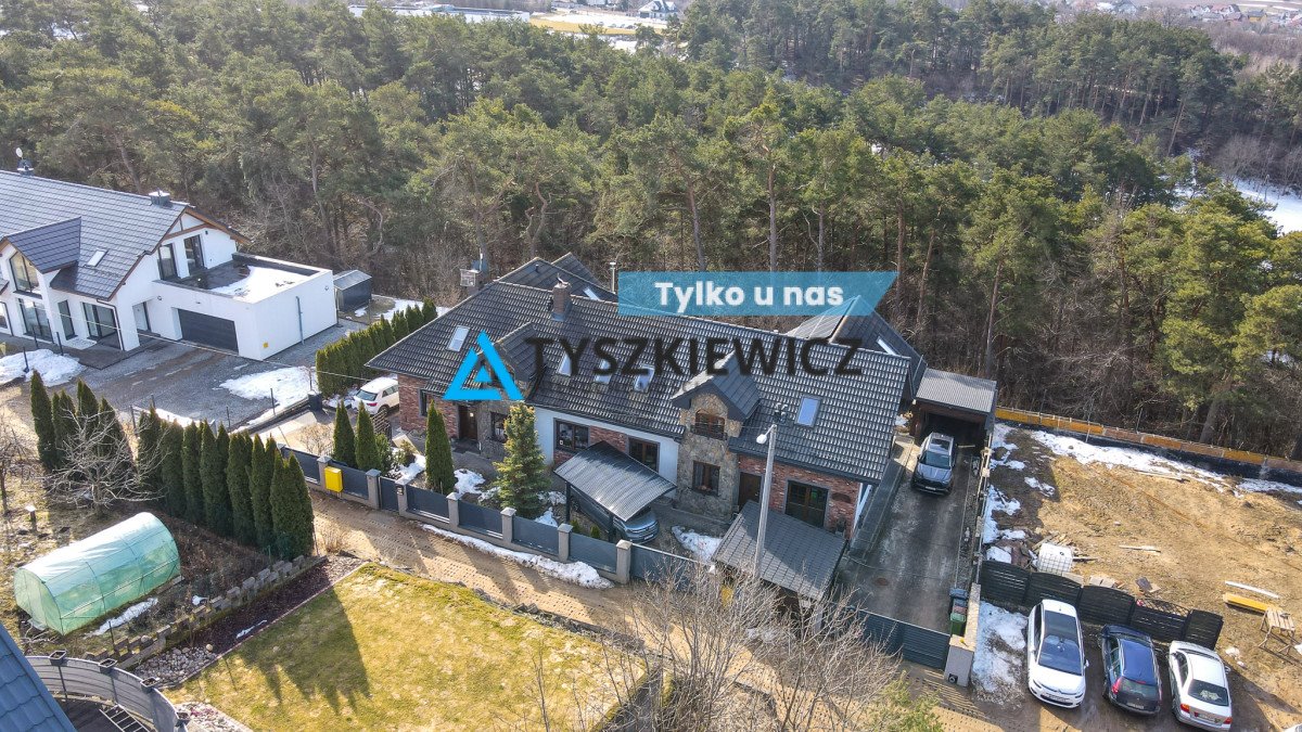 Przestronny dom z lasem, 490 m², funkcje mieszkalno-biznesowe Żukowo, Kasztanowa  480m2 Foto 1