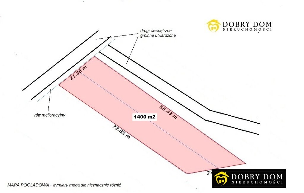 Działka rolna na sprzedaż Walne  1 400m2 Foto 17