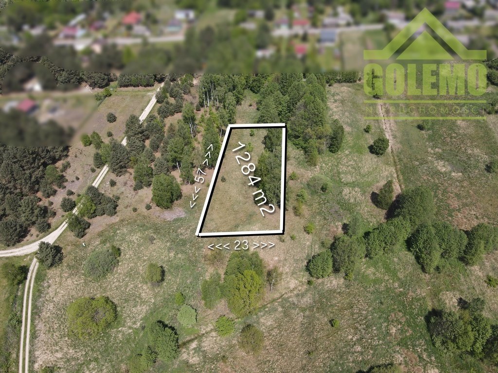 Działka 1284 m² w Sierakowie – malownicza okolica, media w drodze Sieraków  1 284m2 Foto 1