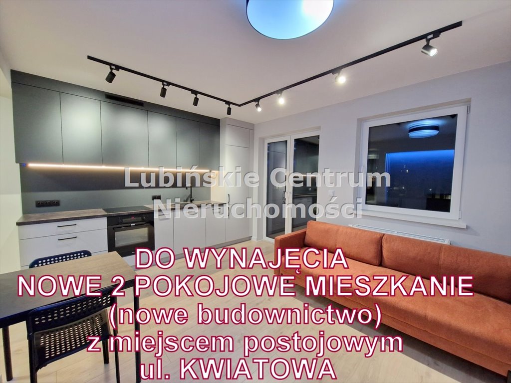 Mieszkanie dwupokojowe na wynajem Lubin, Przylesie  44m2 Foto 2