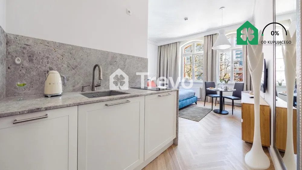 Nowoczesna kawalerka 23 m2 w historycznym budynku Waterlane Vintage Gdańsk, Śródmieście, Wałowa  23m2 Foto 1