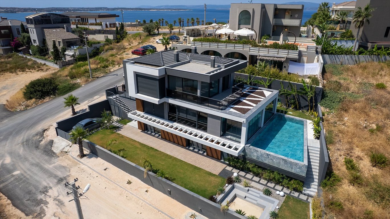Luksusowa willa 300m od plaży, basen, sauna, inteligentny dom Turcja, Musalla, Musalla, Çeşme, Izmir  380m2 Foto 1