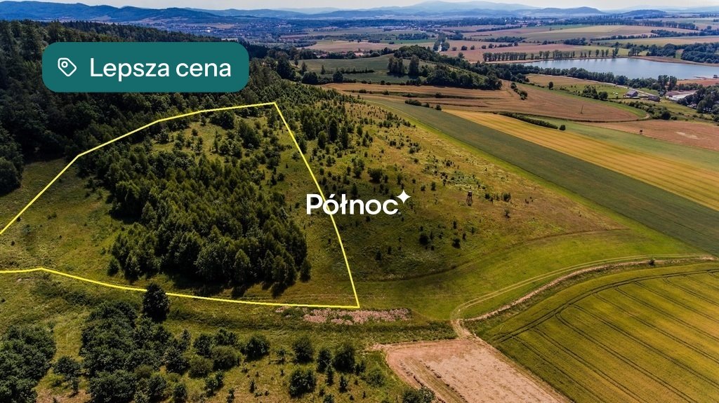 Polecam malowniczą działkę 1,78 ha z widokami na góry Bierkowice  17 800m2 Foto 1