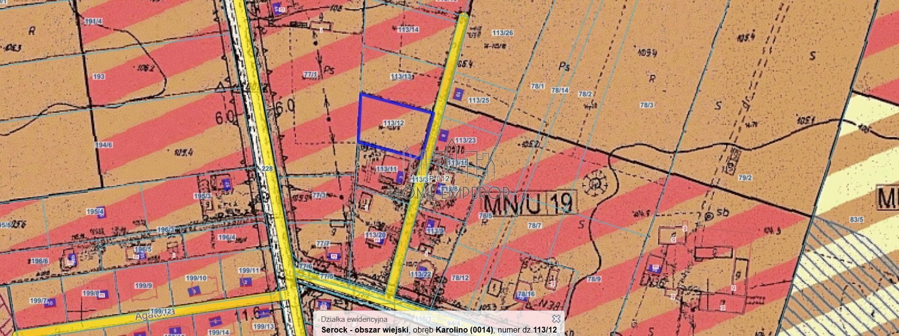 Działka budowlana na sprzedaż Karolino, Promyka  1 350m2 Foto 1