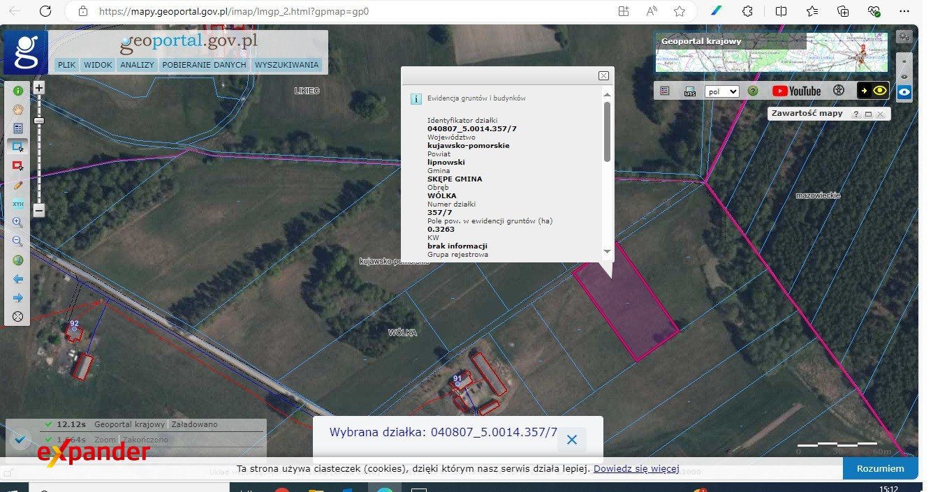 Działka 3263 m2 w Wólce z możliwością zabudowy i bliskością jeziora Wólka  3 263m2 Foto 1