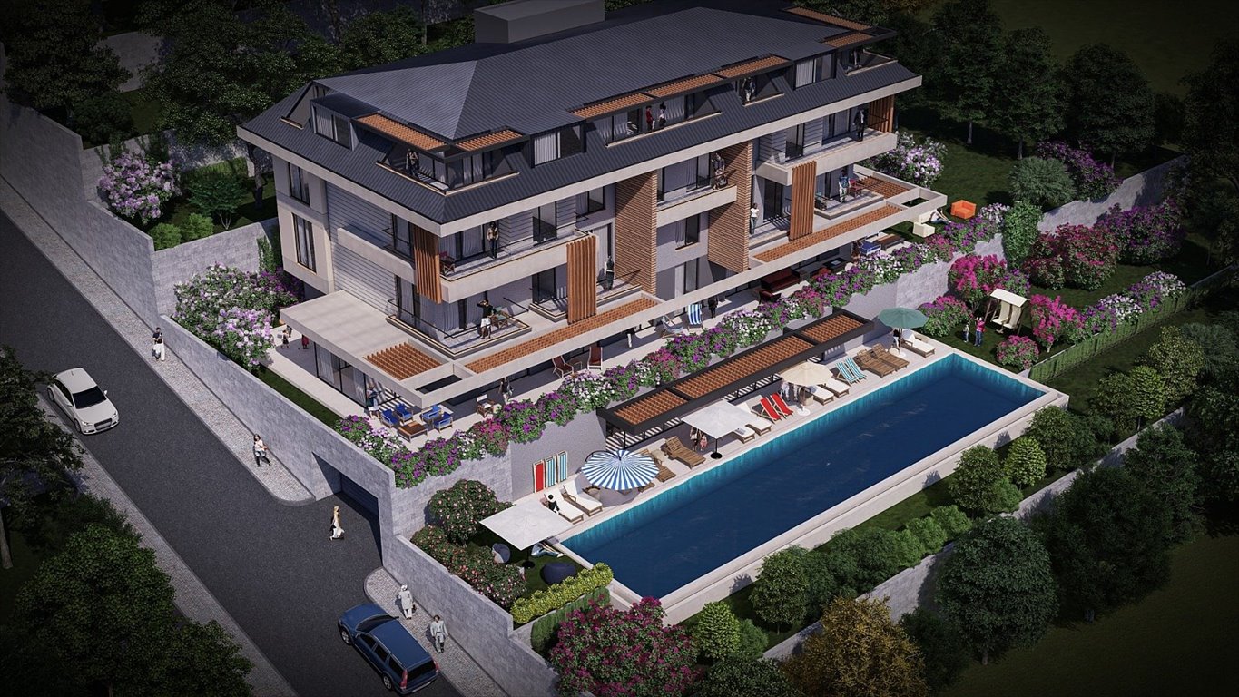 Widok na morze! Luksusowe 2-pokojowe apartamenty w Alanyi Turcja, Alanya, Büyükhasbahçe, Alanya, Antalya  141m2 Foto 1