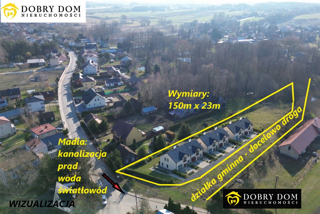 Działka inwestycyjna 2797 m² pod bliźniaki w Choroszczy Choroszcz  2 797m2 Foto 1