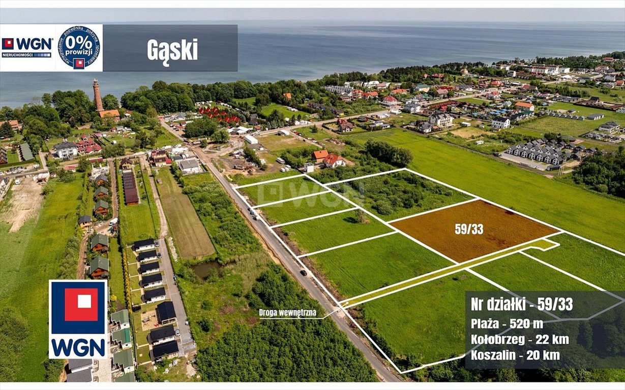 Działka inwestycyjna na sprzedaż Gąski, Kołobrzeska  6 010m2 Foto 1