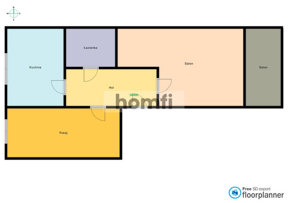 Mieszkanie dwupokojowe na sprzedaż Łęczna, Wiklinowa  53m2 Foto 10