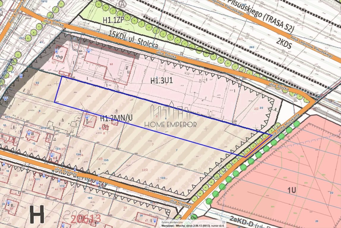 Działka 5940 m² pod zabudowę jednorodzinną i usługi Warszawa, Włochy, Załuski, Janka Muzykanta  5 940m2 Foto 1