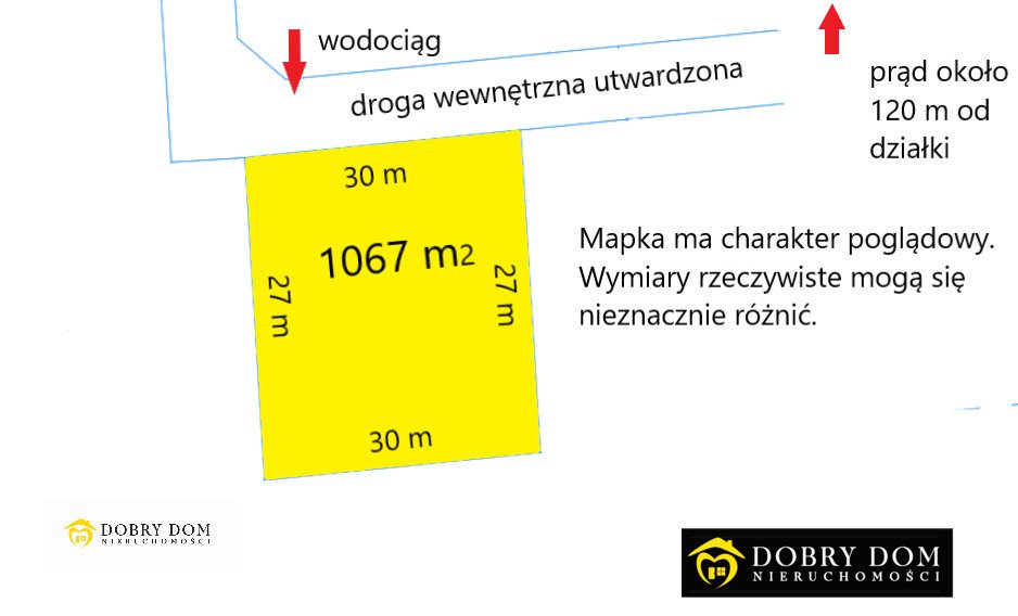 Działka z warunkami zabudowy, prostokąt, blisko Łomży Jarnuty  1 067m2 Foto 1