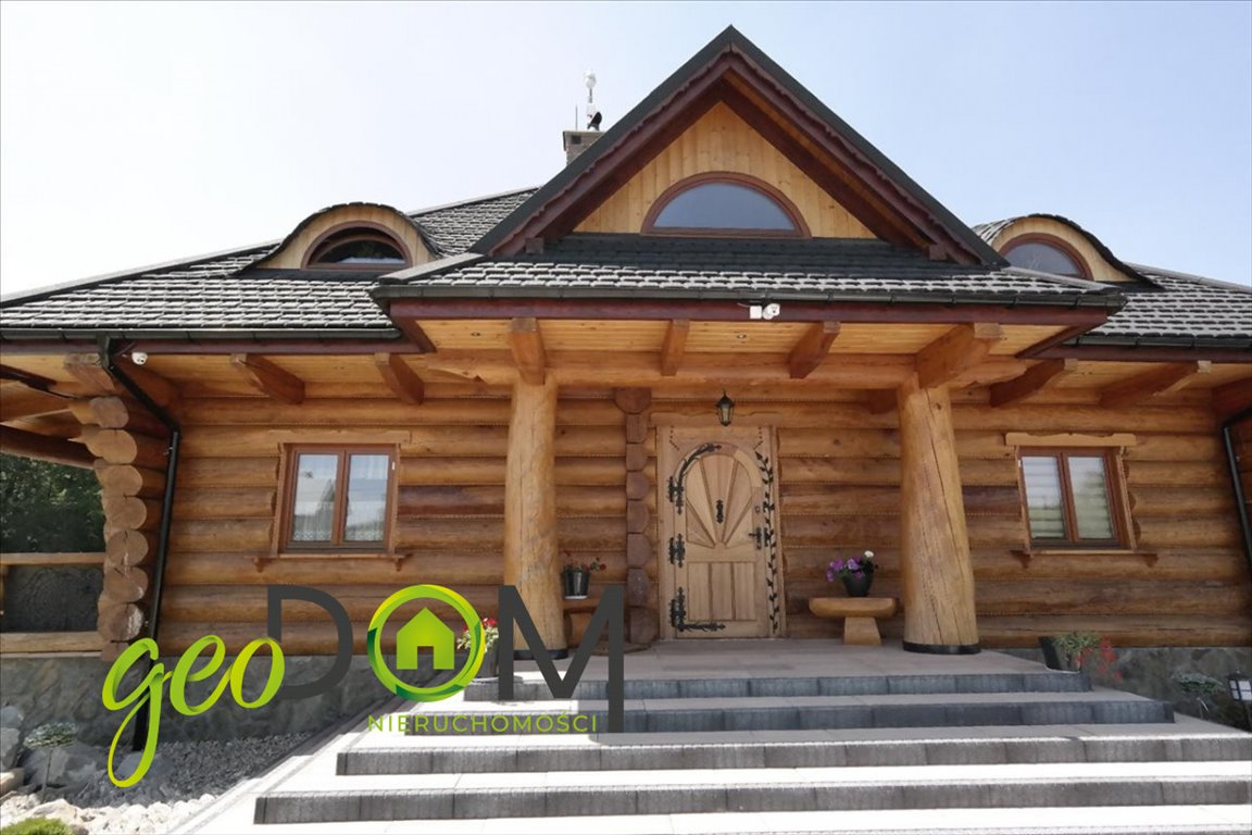 Stylowy dom z bali 202 m2 na dużej działce 1 ha Okszów  202m2 Foto 1