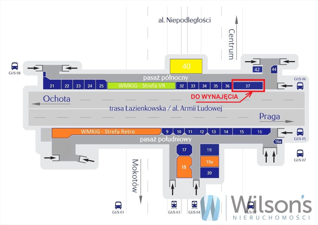 Lokal użytkowy na wynajem Warszawa, Mokotów, Aleja Niepodległości  48m2 Foto 2