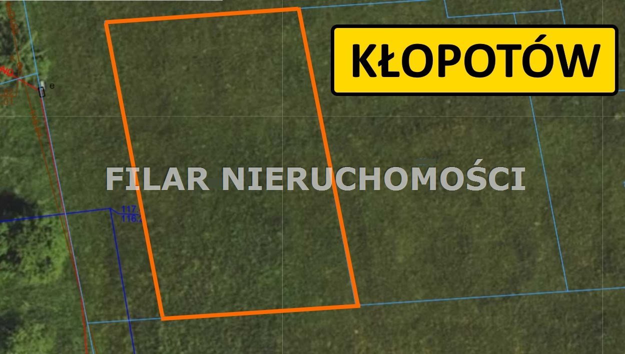 Działka budowlana na sprzedaż Kłopotów  714m2 Foto 1