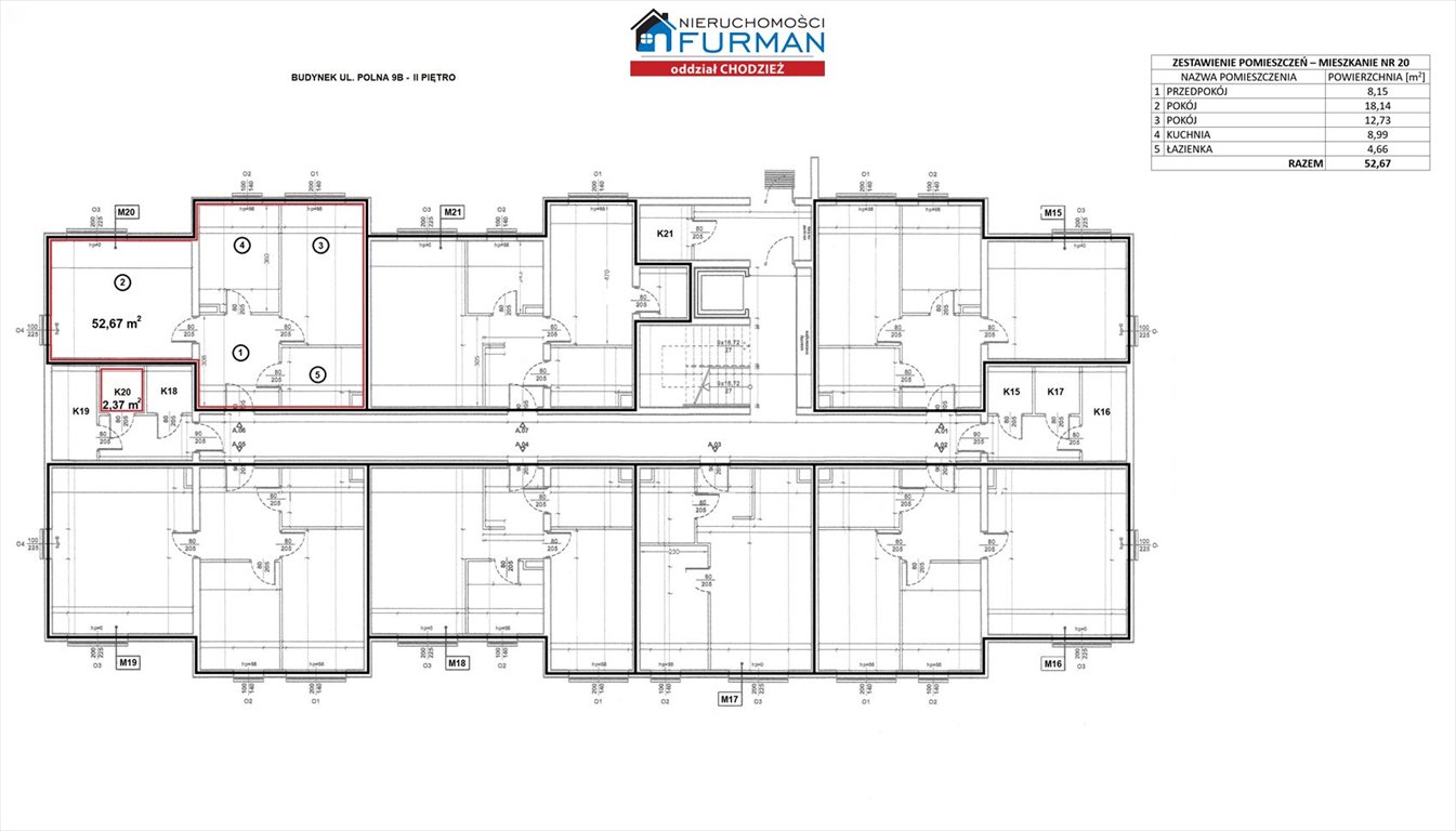 Mieszkanie dwupokojowe na sprzedaż Margonin  53m2 Foto 6