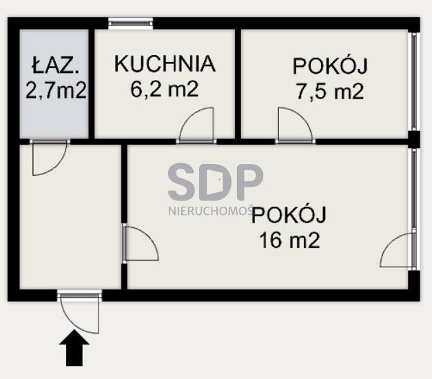 Mieszkanie dwupokojowe na sprzedaż Wrocław, Fabryczna, Gajowice, Grabiszyńska  36m2 Foto 1