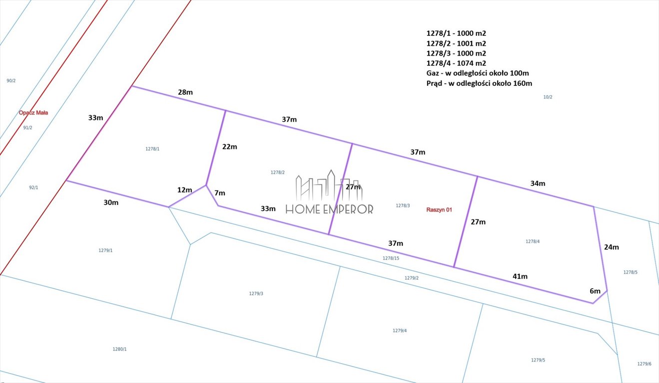 Sprzedam działki pod zabudowę w Raszynie 1000 m² każda Raszyn, Słowikowskiego  1 000m2 Foto 1