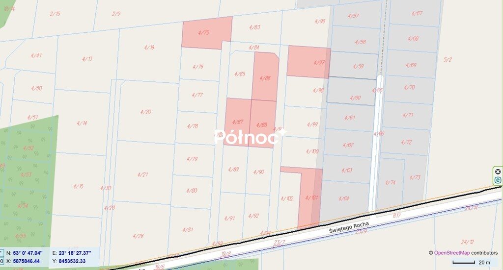 Działka budowlana 1009 m² w Zabłudowie – idealna pod dom Zabłudów, św. Rocha  1 009m2 Foto 1
