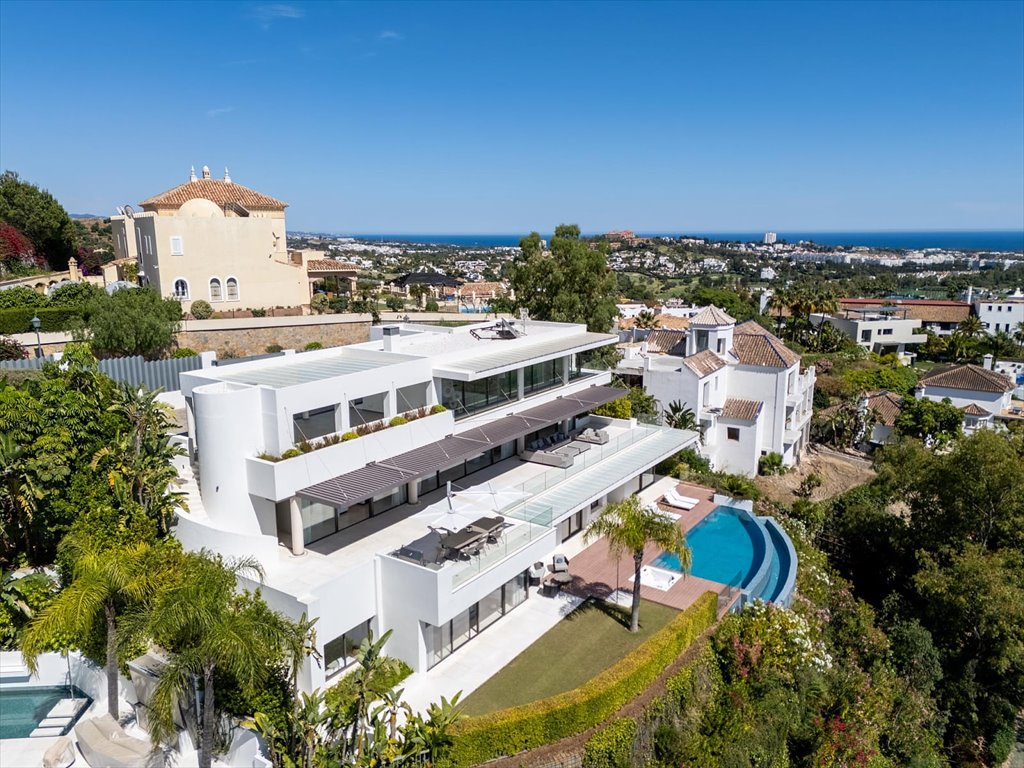 Luksusowa willa z panoramicznym widokiem na pole golfowe Hiszpania, La Quinta, Benahavís, Málaga, La Quinta, Benahavís, Málaga  642m2 Foto 1