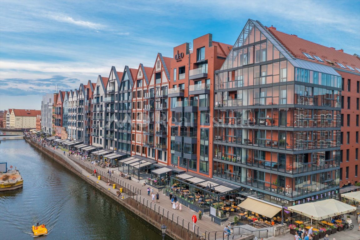 Apartament z balkonem z widokiem na Motławę i Stare Miasto. Gdańsk, Chmielna  47m2 Foto 1