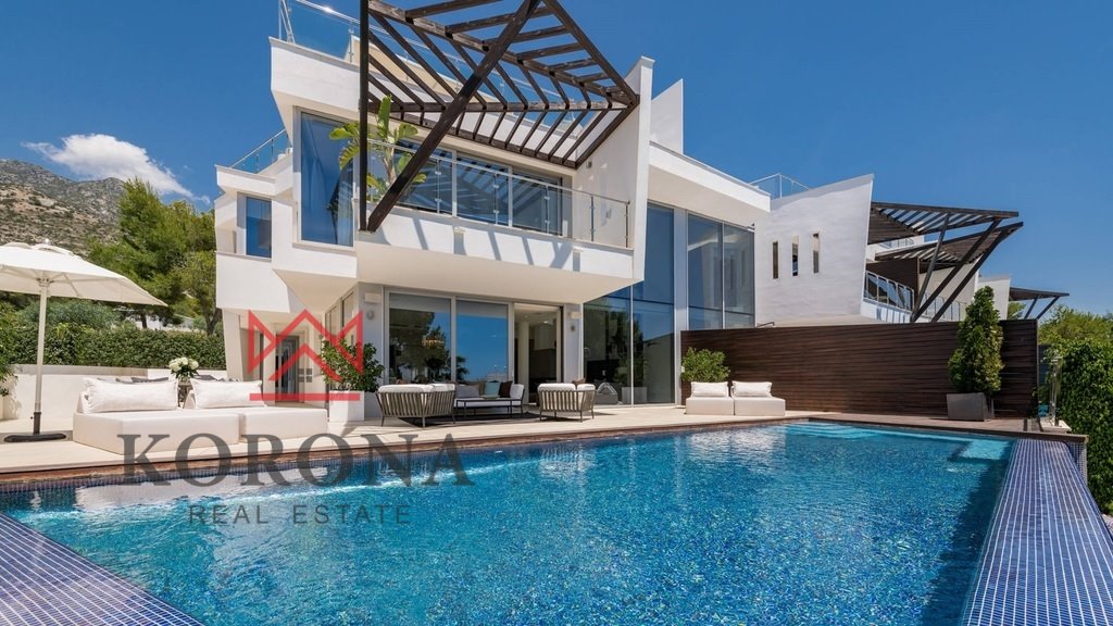 Ekskluzywny dom w Marbella z panoramicznym widokiem i basenem Hiszpania, Marbella  679m2 Foto 1
