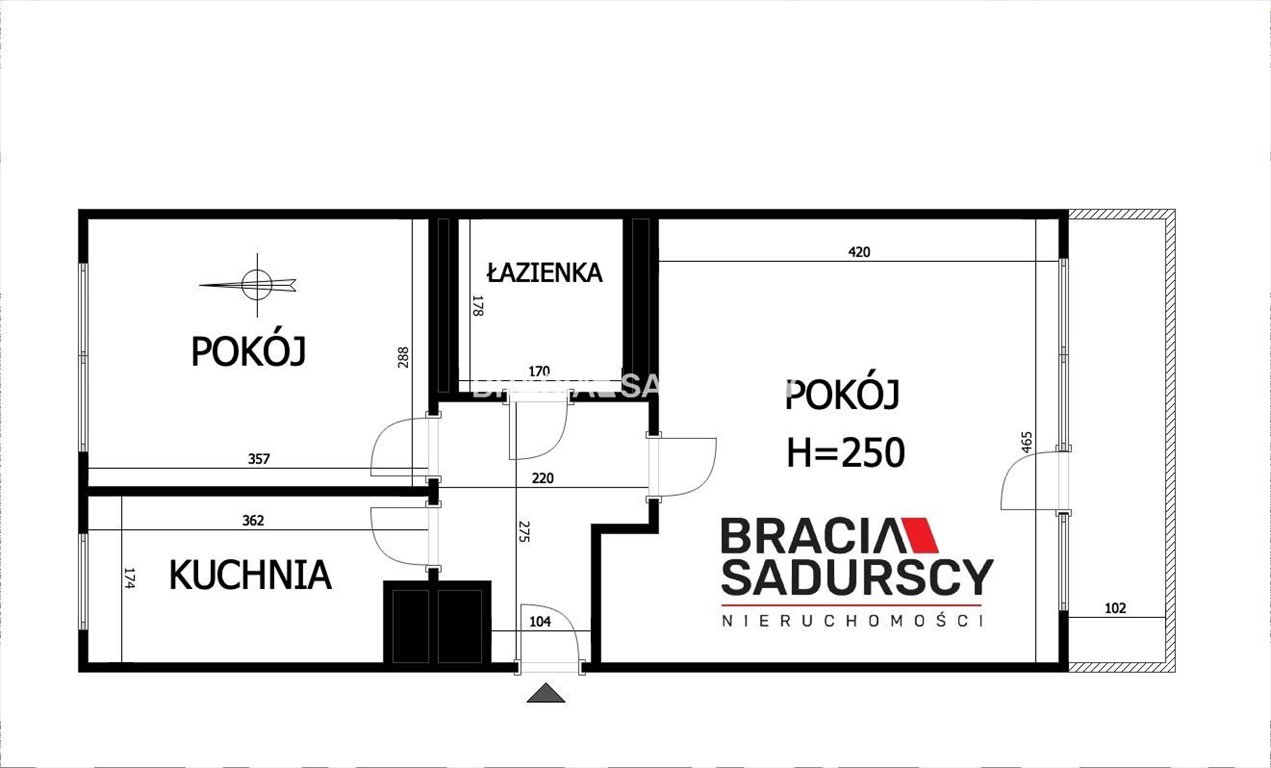 Mieszkanie dwupokojowe na sprzedaż Kraków, Podgórze Duchackie, Czarnogórska  45m2 Foto 6