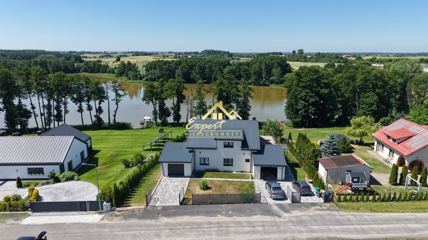 Dom z linią brzegową jeziora Kałdunek Mały, 210 m2 Rudzienice  210m2 Foto 1