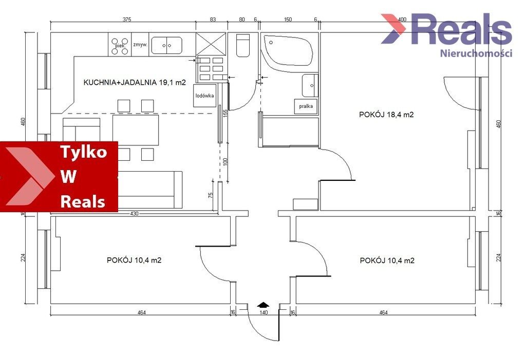 Mieszkanie trzypokojowe na sprzedaż Łódź, Bałuty, Pstrągowa 74m2 Foto 1 Mieszkanie trzypokojowe na sprzedaż Łódź, Bałuty, Pstrągowa 74m2 Foto 1