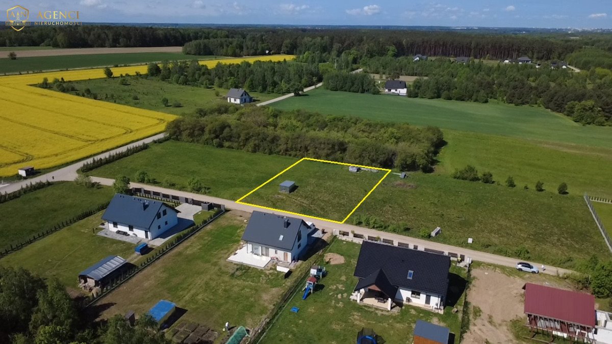Do sprzedania działka 1458 m² z projektem i mediami w Henrykowie Henrykowo, Szafirowa  1 458m2 Foto 1