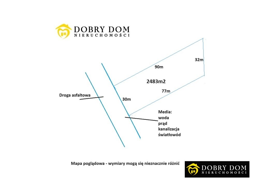 Zapraszam do obejrzenia działki 2483 m² z mediami i WZ Suchowolce  2 483m2 Foto 1