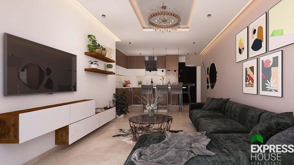 Luksusowy 1+1 z prywatną plażą i wysoką stopą zwrotu Cypr, Trikomo  62m2 Foto 1