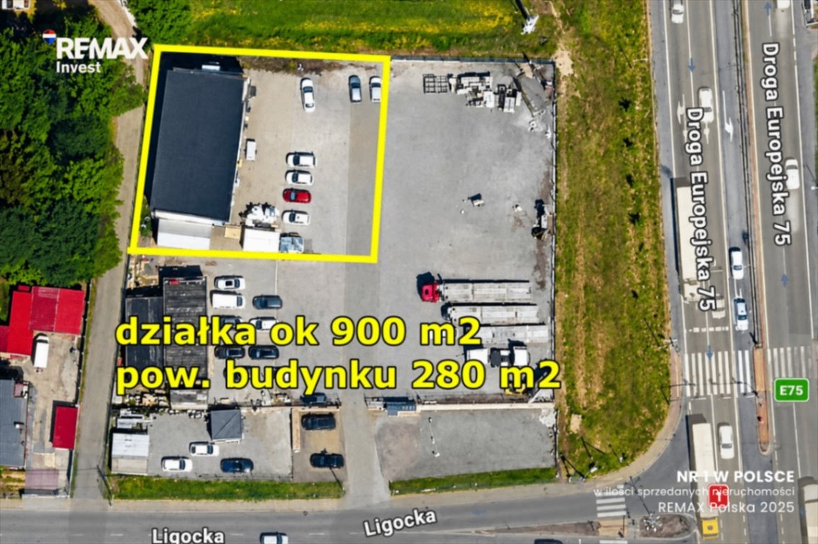 Lokal użytkowy 280 m² z dużym placem, widoczny i łatwo dostępny Czechowice-Dziedzice, Ligocka 52  280m2 Foto 1