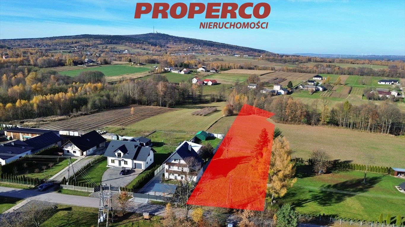 Działka 5700 m² z widokiem na Święty Krzyż, media, plan zabudowy Jeleniów  5 700m2 Foto 1