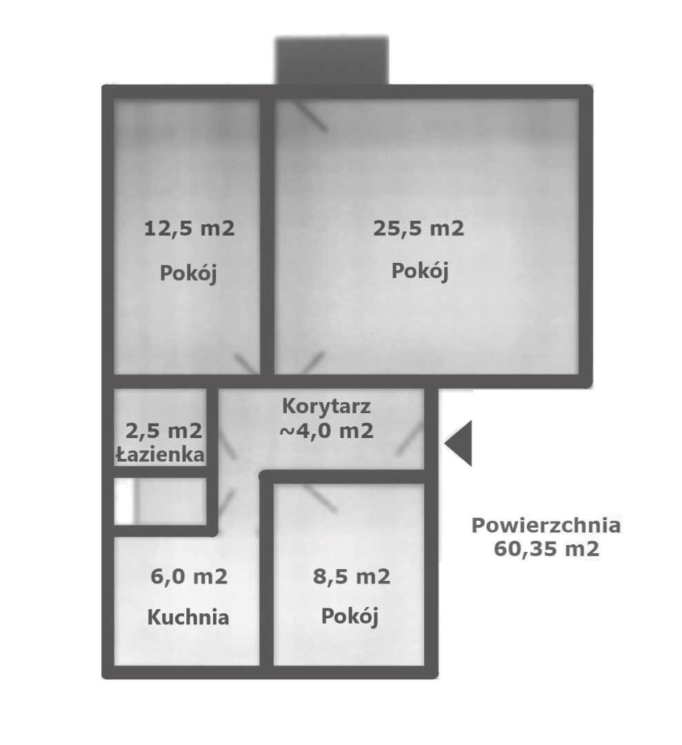 Mieszkanie trzypokojowe na sprzedaż Sierpc  60m2 Foto 16