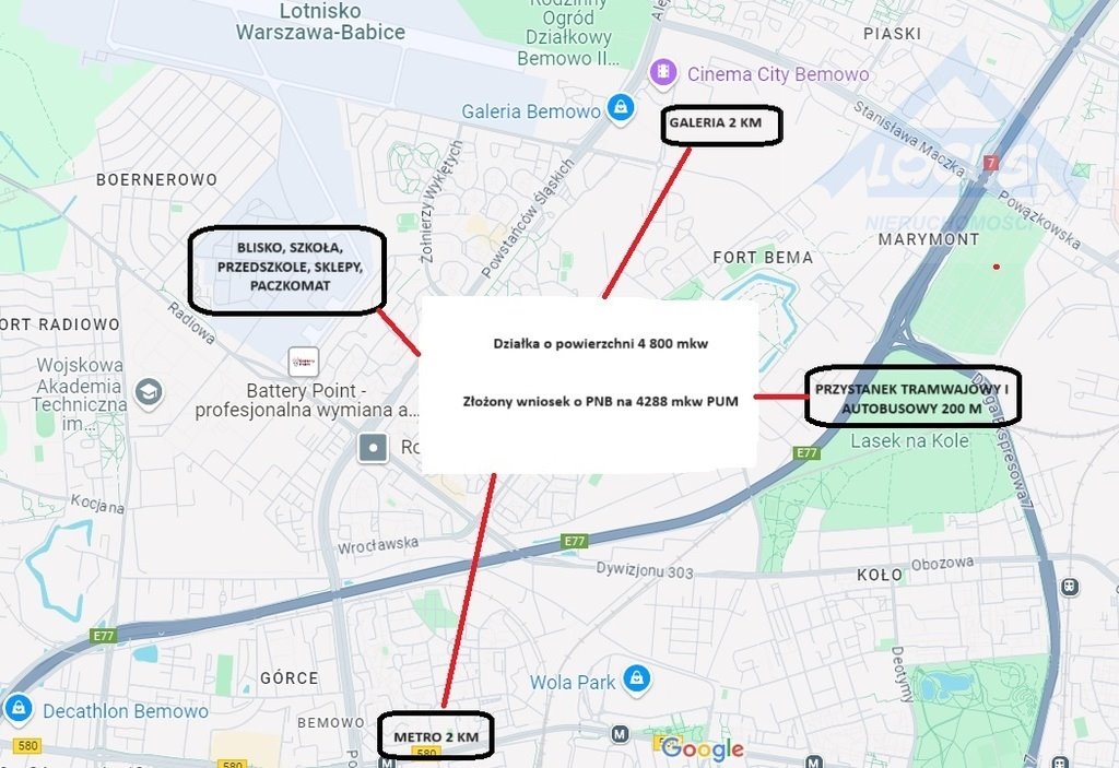 Działka budowlana na sprzedaż Warszawa, Bemowo, Powstańców Śląskich  4 799m2 Foto 1