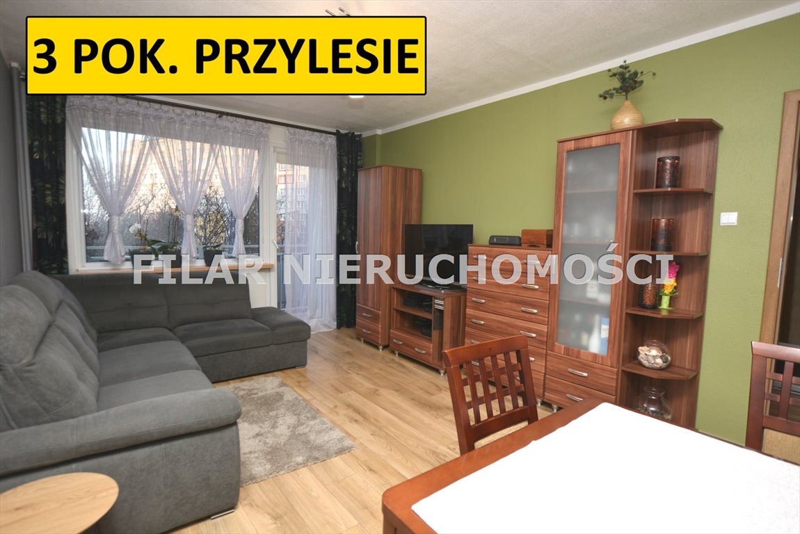 Gotowe 3-pokojowe mieszkanie z dużym balkonem i nowoczesnym wykończeniem Lubin, Przylesie  69m2 Foto 1