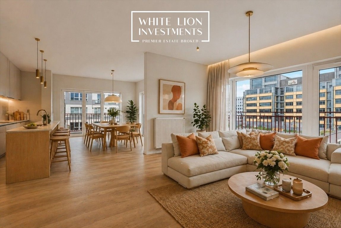 Ekskluzywny penthouse z ogrodem na dachu i panoramicznym widokiem Warszawa, Mokotów, Fabryki "Tewa"  106m2 Foto 1